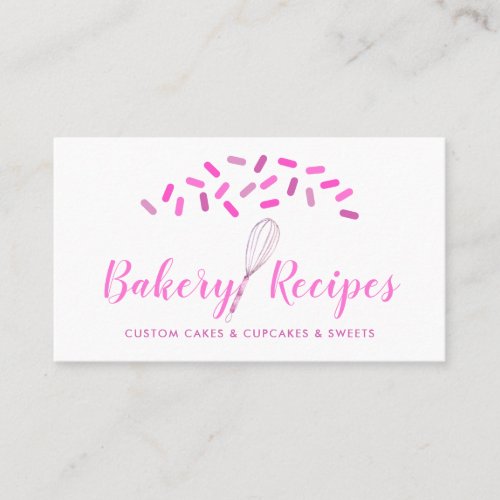 Creative Whisk Signature bakery Business Card