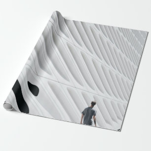 Creative white man architecture wrapping paper