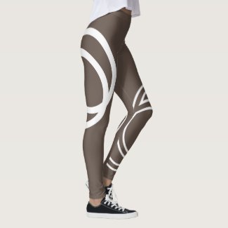 Creative White Monochrome Intersected Circles Legg