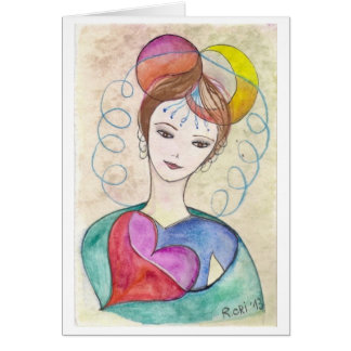 Creative woman - Print of my original illustration Cards