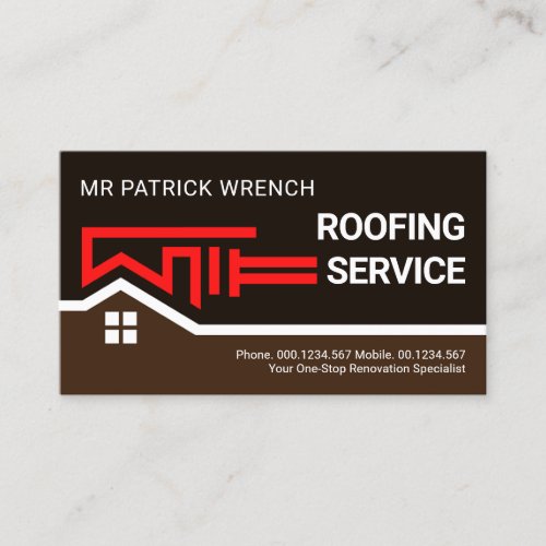 Creative Wrench Rooftop Repairs Contractor Business Card