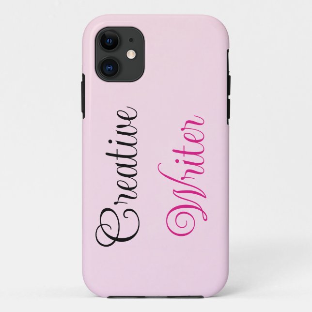 Creative Writer Pastel Pink  Case-Mate iPhone Case (Back)