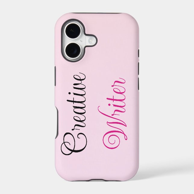 Creative Writer Pastel Pink  Iphone Case (Back)