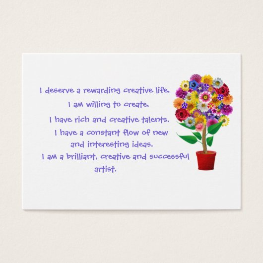 Creativity Affirmation Card - Daily Mantra (Front)