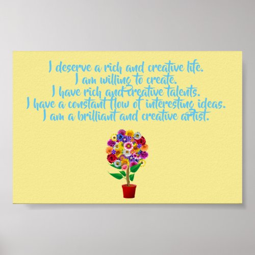Creativity Affirmation Poster _ Daily Mantra