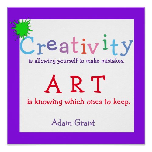 Creativity, Art Quote, Poster
