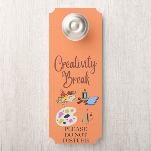 Creativity BreakCrafting in Progress DND Door Hanger