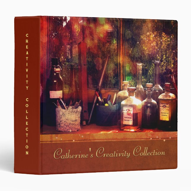 Creativity Collection (customizable)  3 Ring Binder (Front/Spine)