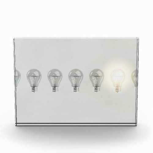 Creativity Concept With Unique Light Bulb Creative Acrylic Award