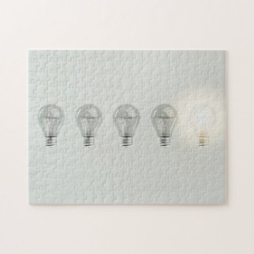 Creativity Concept With Unique Light Bulb Creative Jigsaw Puzzle