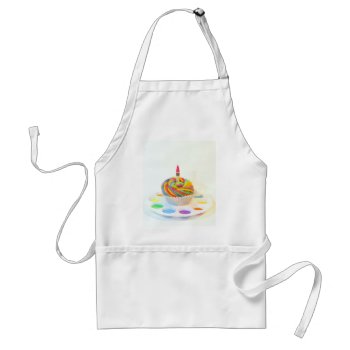 Creativity Cupcake Photography Adult Apron by time2see at Zazzle