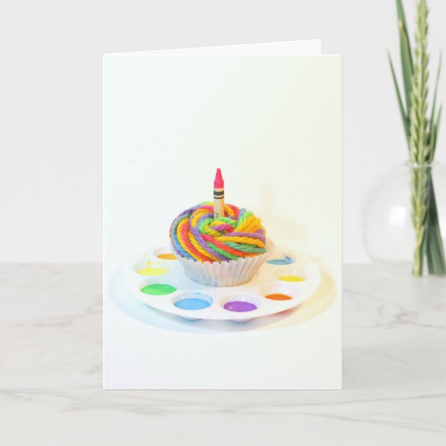 Creativity Cupcake  Photography Birthday Card (Front)