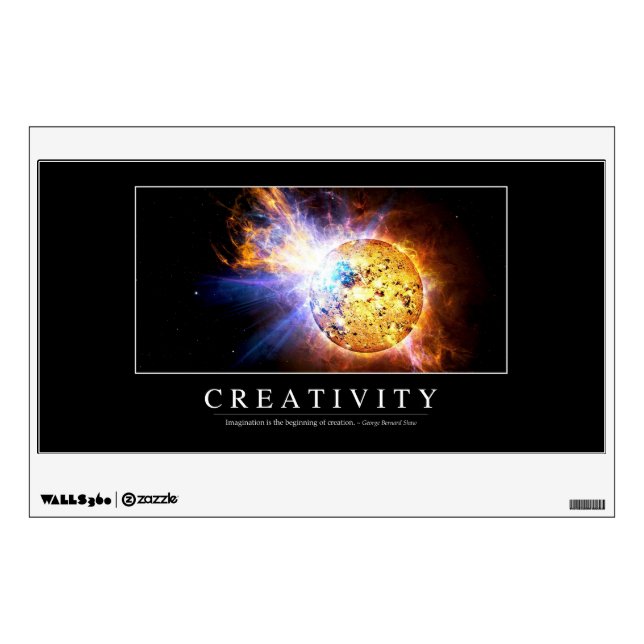 Creativity: Inspirational Quote Wall Sticker (Front)
