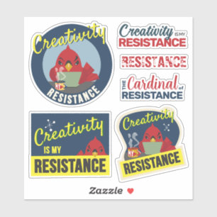 "Creativity is My Resistance" Compact Collection Sticker