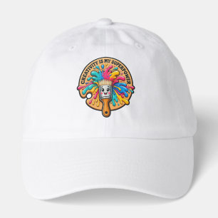 Creativity Is My Superpower Cute Paintbrush Palett Hat