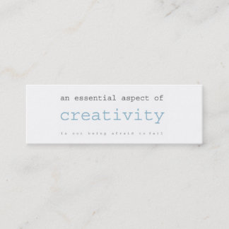 creativity mini cards