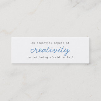 creativity mini cards script