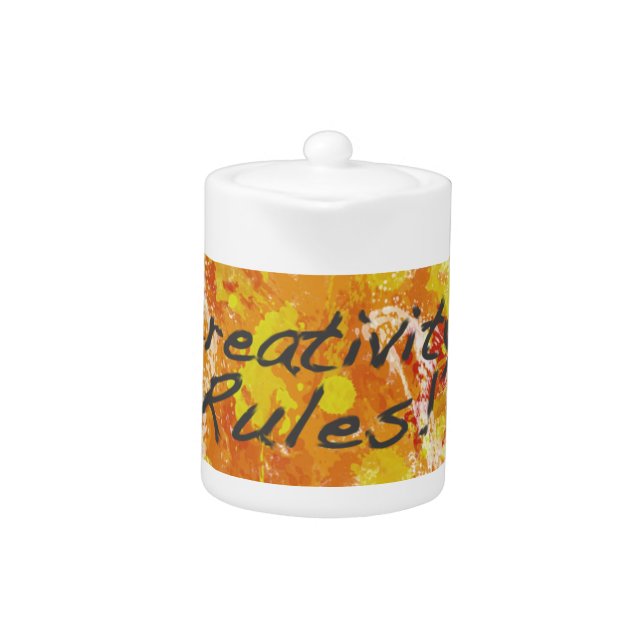Creativity Rules! Teapot (Front)
