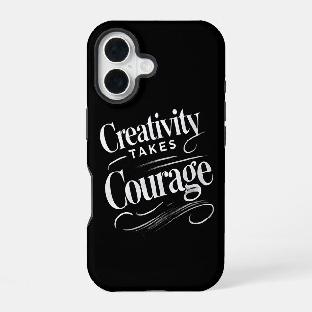 Creativity Takes Courage Art-Inspired Design Iphone Case (Back)