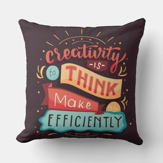 Creativity Throw Pillow (Front)