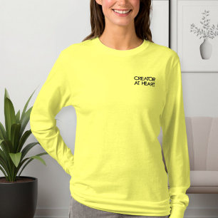 Creator of Heart - Embroidered Long-Sleeve Long Sleeve T-Shirt
