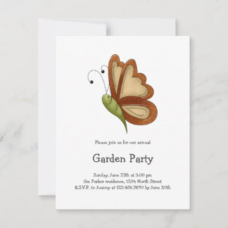 Creator's Canvas · Copper Brown Butterfly Invitation