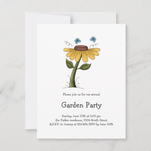 Creator's Canvas · Yellow Flower Personalized Invite