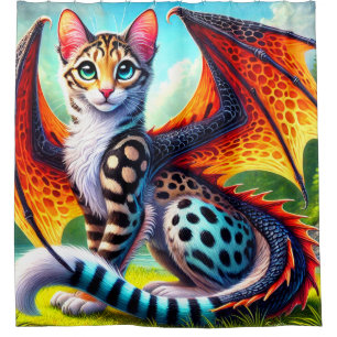 Creature Art Shower Curtain