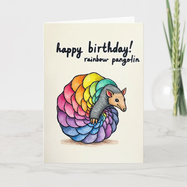 Creature Birthday Illustration Card (Front)