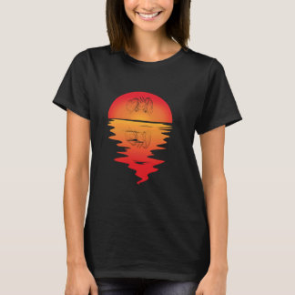 Creature Folklore Cryptid Monster Vintage Sunset M T-Shirt