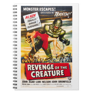 Creature Monster Vintage Style Movie Poster Notebook