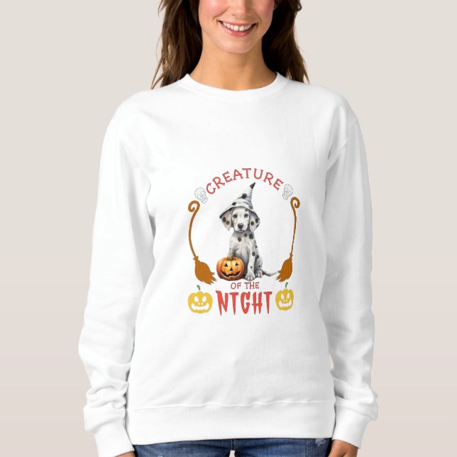 Creature Of The Night Dalmatian Sweatshirt (Front)