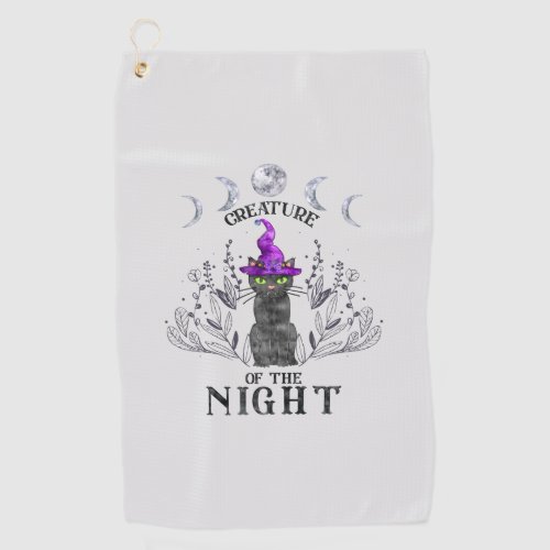 Creature of the Night Golf Towel