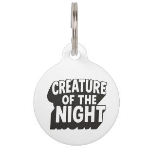Creature of the Night Pet ID Tag