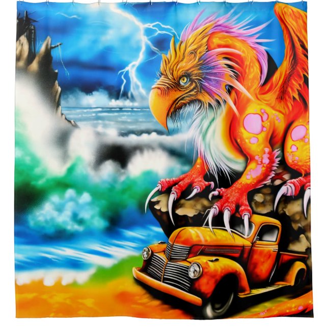 Creature Shower Curtain (Front)