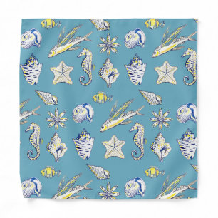 Creatures fom the ocean bandana