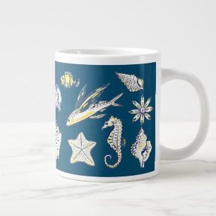 Creatures fom the ocean giant coffee mug