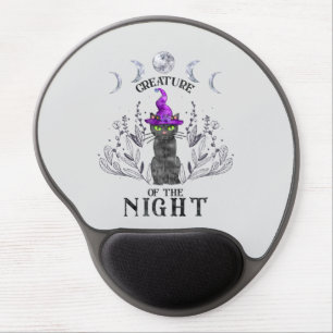 Creatures of the Night – Halloween Black Cat Gel Mouse Pad