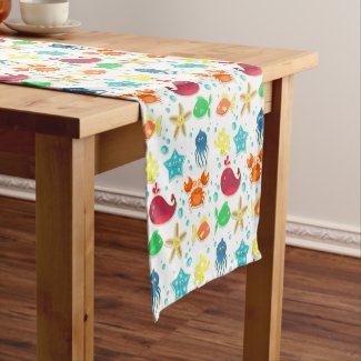 Creatures of the Sea Short Table Runner