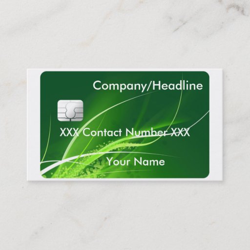 Customizable Credit Card Business Card
