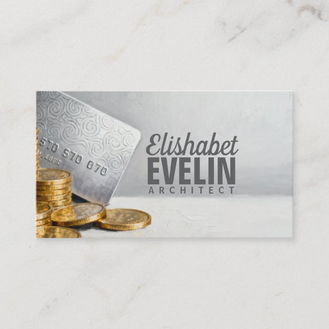 Credit Card and Gold Coins g678 (Front)