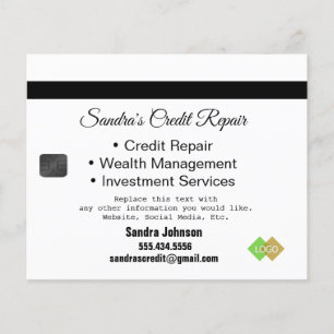 Credit Card Black and Gold Flyer