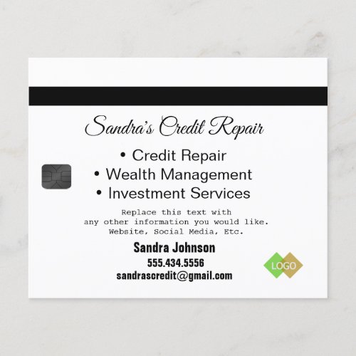 Credit Card Black and Gold  Flyer