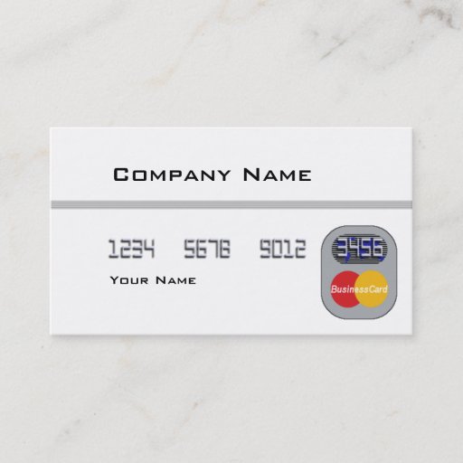 Customizable Credit Card (Blank) Business Card Template