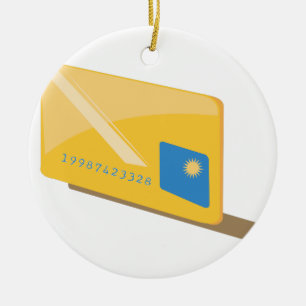 Credit Card Ceramic Ornament
