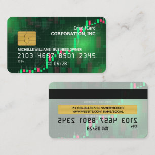 Credit Card Financial Candle Stick Chart