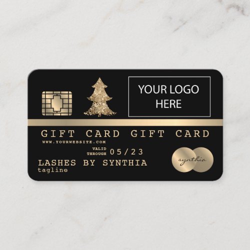 Credit Card Gift Card Certificate Add Logo