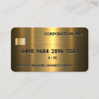 Credit Card | Gold Metallic