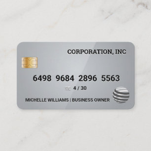 Credit Card Grey Glossy