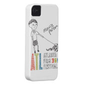 Credit Card-holding iPhone4 Case 4 Movie People (Back/Right)